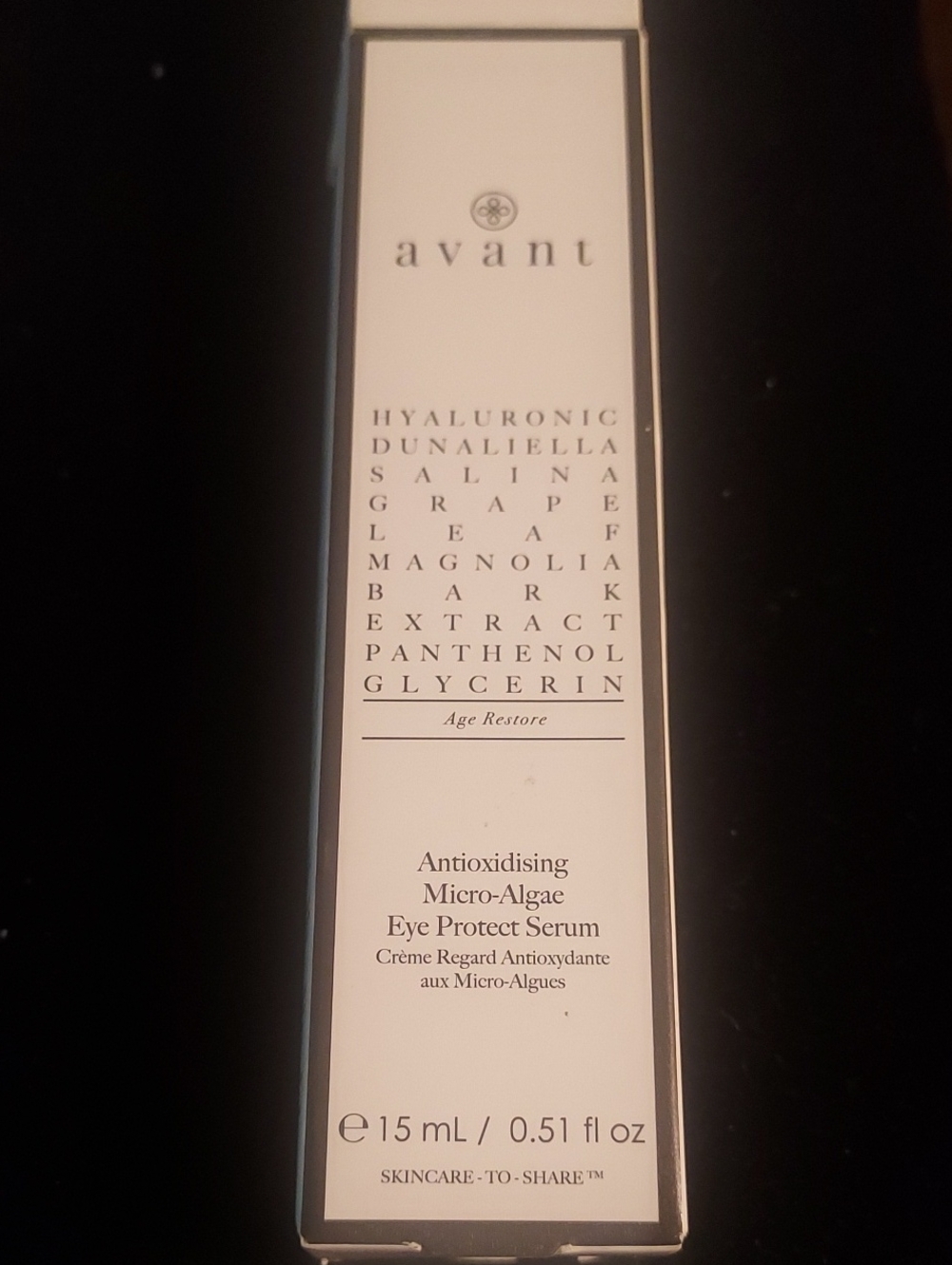 Avant Antioxidising Micro-Algae Eye Protect Serum - White